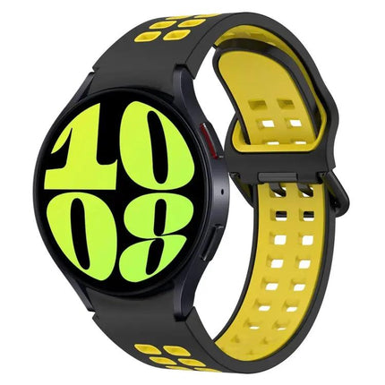 Breathable Two-Color Silicone Band For Galaxy Watch 44/47mm