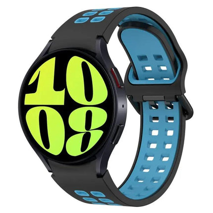 Breathable Two-Color Silicone Band For Galaxy Watch 44/47mm