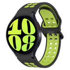 For Samsung Galaxy Watch 6 44mm / Black + Green