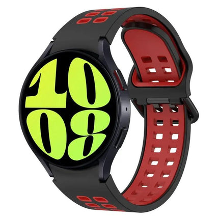 Breathable Silicone Two-Color Watch Band For Samsung 40/43mm