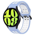 For Samsung Galaxy Watch 6 40mm / Light Blue + White