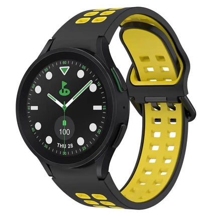 Two-Tone Breathable Silicone Band for Galaxy Watch 5/5 Pro
