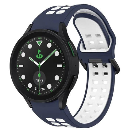 Two-Tone Breathable Silicone Band for Galaxy Watch 5/5 Pro