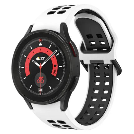 Two-Color Breathable Silicone Band For Galaxy Watch 44/45mm