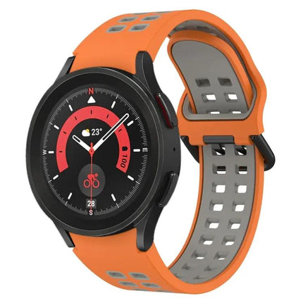 Two-Color Breathable Silicone Band For Galaxy Watch 44/45mm