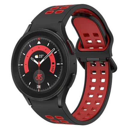 Two-Color Breathable Silicone Band For Galaxy Watch 44/45mm