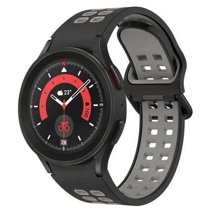 Two-Color Breathable Silicone Band For Galaxy Watch 44/45mm