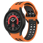 For Samsung Galaxy Watch 5 Pro  45mm / Orange + Black