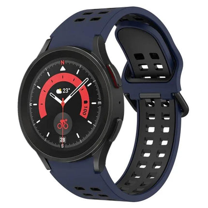 Two-Color Breathable Silicone Band For Galaxy Watch 44/45mm
