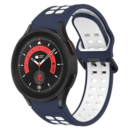 Two-Color Breathable Silicone Band For Galaxy Watch 44/45mm