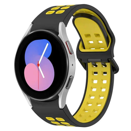 Two-Tone Breathable Silicone Watch Band for Galaxy 40/44mm