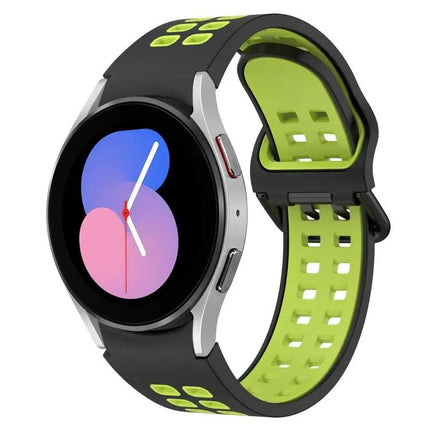 Two-Tone Breathable Silicone Watch Band for Galaxy 40/44mm