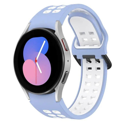 Two-Tone Breathable Silicone Watch Band for Galaxy 40/44mm