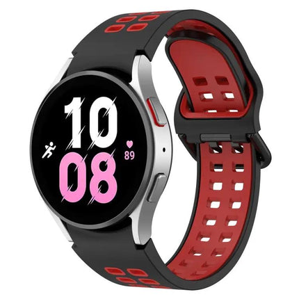 Two-Color Breathable Silicone Band For Galaxy Watch 44/45mm