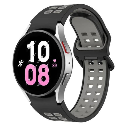 Two-Color Breathable Silicone Band For Galaxy Watch 44/45mm