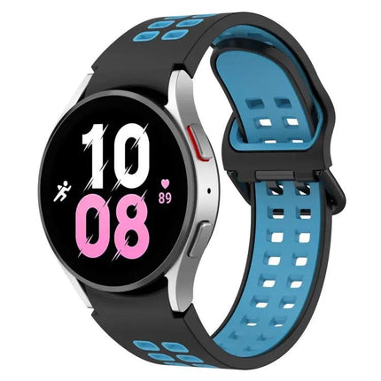 Two-Color Breathable Silicone Band For Galaxy Watch 44/45mm