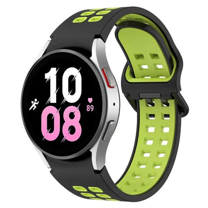 Two-Color Breathable Silicone Band For Galaxy Watch 44/45mm
