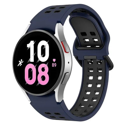 Two-Color Breathable Silicone Band For Galaxy Watch 44/45mm