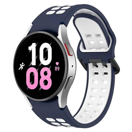 Two-Color Breathable Silicone Band For Galaxy Watch 44/45mm