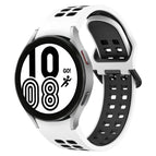 For Samsung Galaxy Watch 4 44mm / White + Black