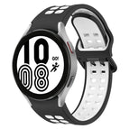 For Samsung Galaxy Watch 4 44mm / Black + White