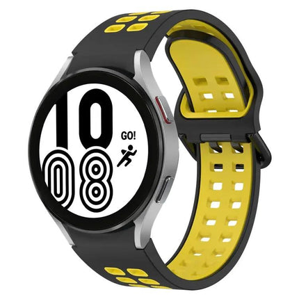 Two-Tone Breathable Silicone Watch Band for Galaxy 40/44mm