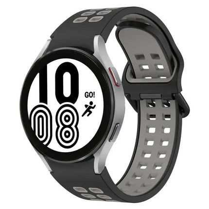 Two-Tone Breathable Silicone Watch Band for Galaxy 40/44mm