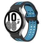 For Samsung Galaxy Watch 4 44mm / Black + Blue