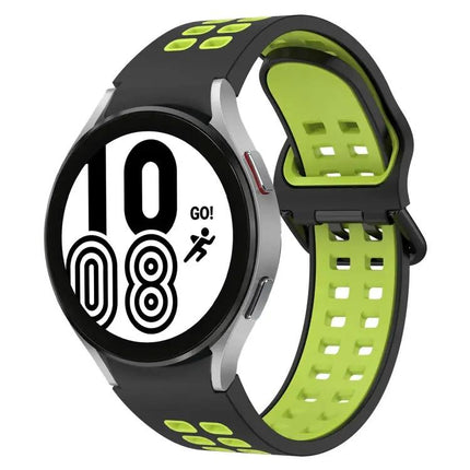 Two-Tone Breathable Silicone Watch Band for Galaxy 40/44mm
