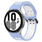 For Samsung Galaxy Watch 4 44mm / Light Blue + White