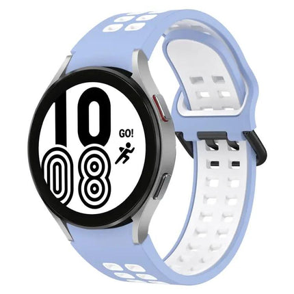 Two-Tone Breathable Silicone Watch Band for Galaxy 40/44mm