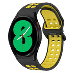 For Samsung Galaxy Watch 4 40mm / Black + Yellow