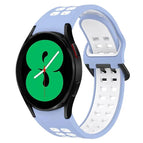 For Samsung Galaxy Watch 4 40mm / Light Blue + White