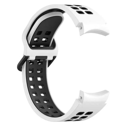 Breathable Silicone Two Color Band For Galaxy Watch4 42mm