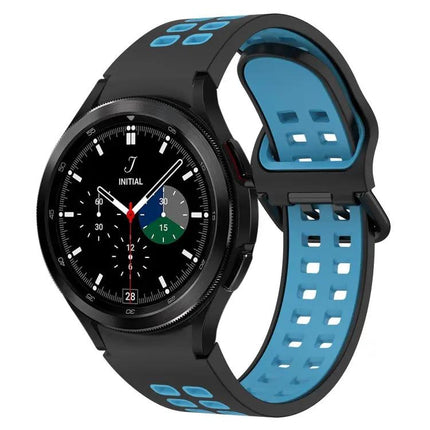 Breathable Silicone Two Color Band For Galaxy Watch4 42mm