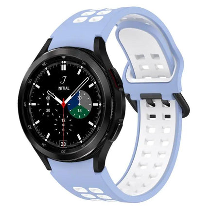 Breathable Silicone Two Color Band For Galaxy Watch4 42mm