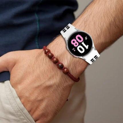 Breathable Silicone Two Color Band For Galaxy Watch4 42mm