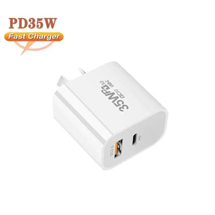 30W PD USB-C And QC3.0 Dual Port Wall Charger AU Plug