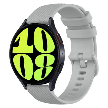 20mm Checkered Silicone Band For Samsung Galaxy Watch 6