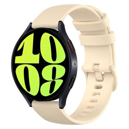 20mm Checkered Silicone Band For Samsung Galaxy Watch 6