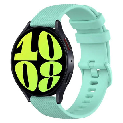 20mm Checkered Silicone Band For Samsung Galaxy Watch 6