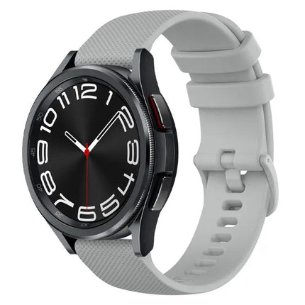 20mm Checkered Silicone Band For Samsung Galaxy Watch 6