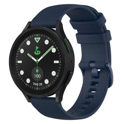 20mm Checkered Silicone Band For Samsung Galaxy Watch 5