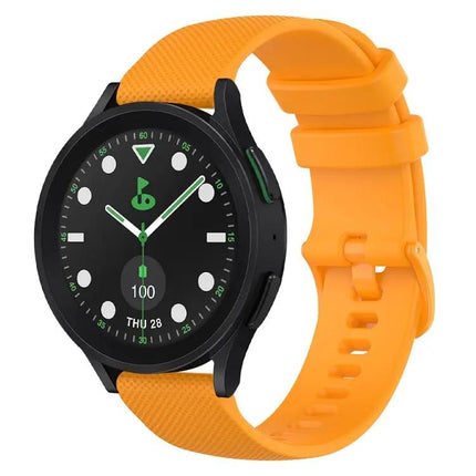20mm Checkered Silicone Band For Samsung Galaxy Watch 5
