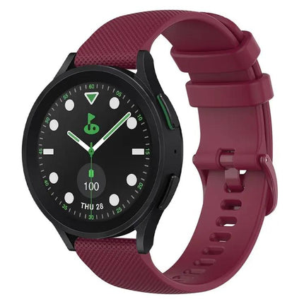 20mm Checkered Silicone Band For Samsung Galaxy Watch 5