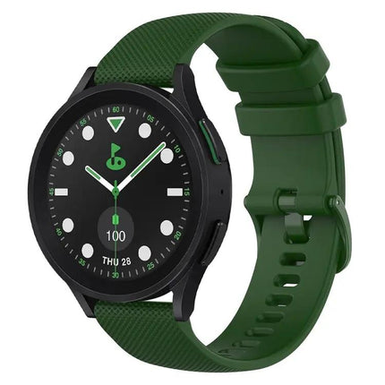20mm Checkered Silicone Band For Samsung Galaxy Watch 5