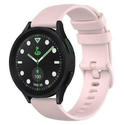 20mm Checkered Silicone Band For Samsung Galaxy Watch 5