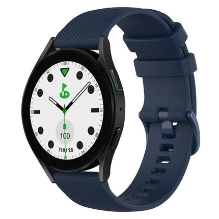 20mm Checkered Silicone Band For Samsung Galaxy Watch 5