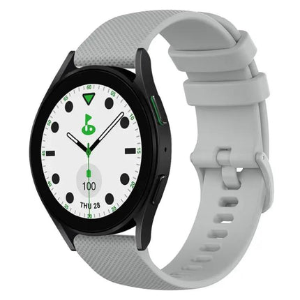 20mm Checkered Silicone Band For Samsung Galaxy Watch 5