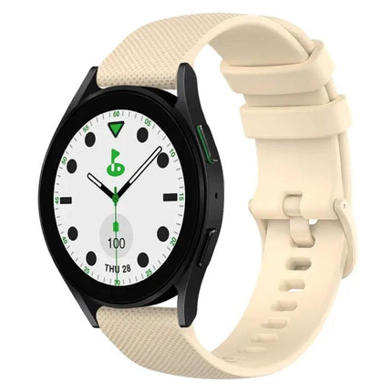 20mm Checkered Silicone Band For Samsung Galaxy Watch 5